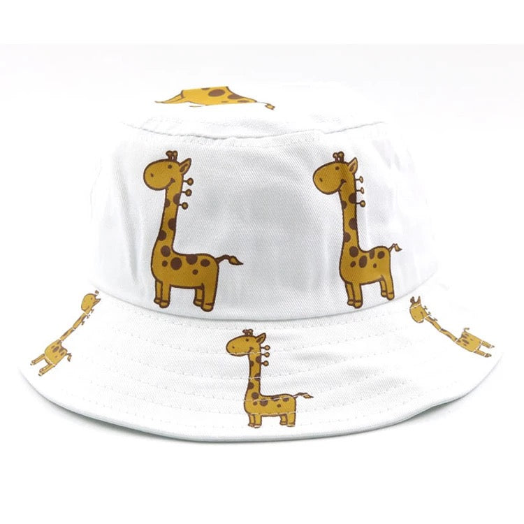 Lil Giraffe Bucket Hat in RED