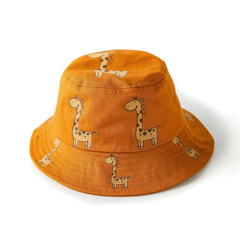 Lil Giraffe Bucket Hat in RED