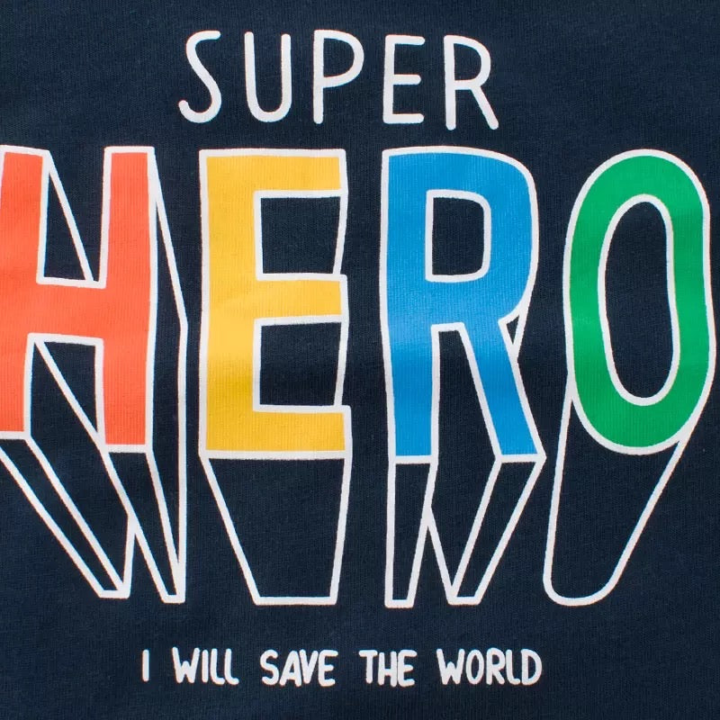 Super Hero Tee in NAVY