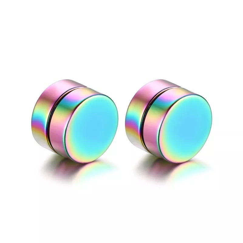 Magnetic Stud Earrings in IRIDESCENT