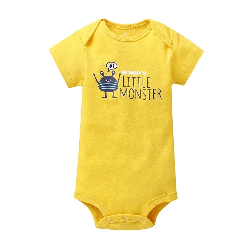 5-Piece Lil Monster Baby Bodysuits