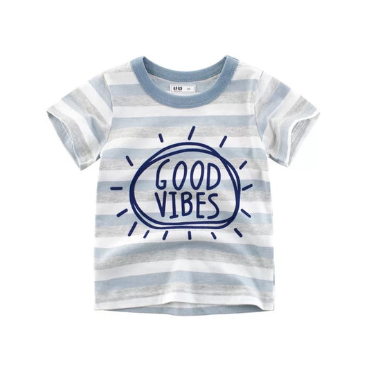 Good Vibes Striped Tee