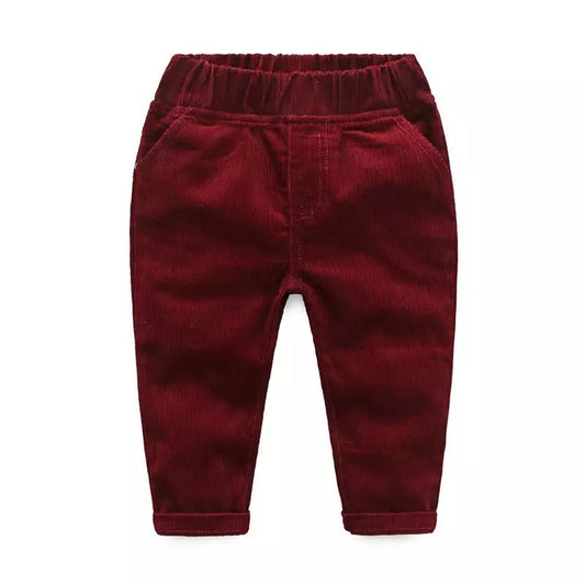 Slim fit Corduroy Pants in RED