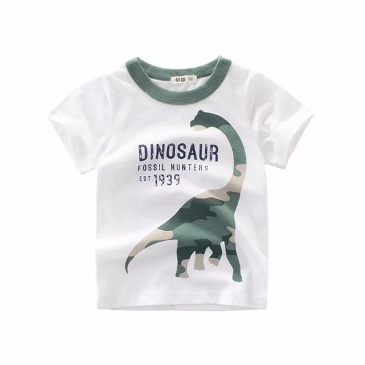 Dinosaur Tee in WHITE